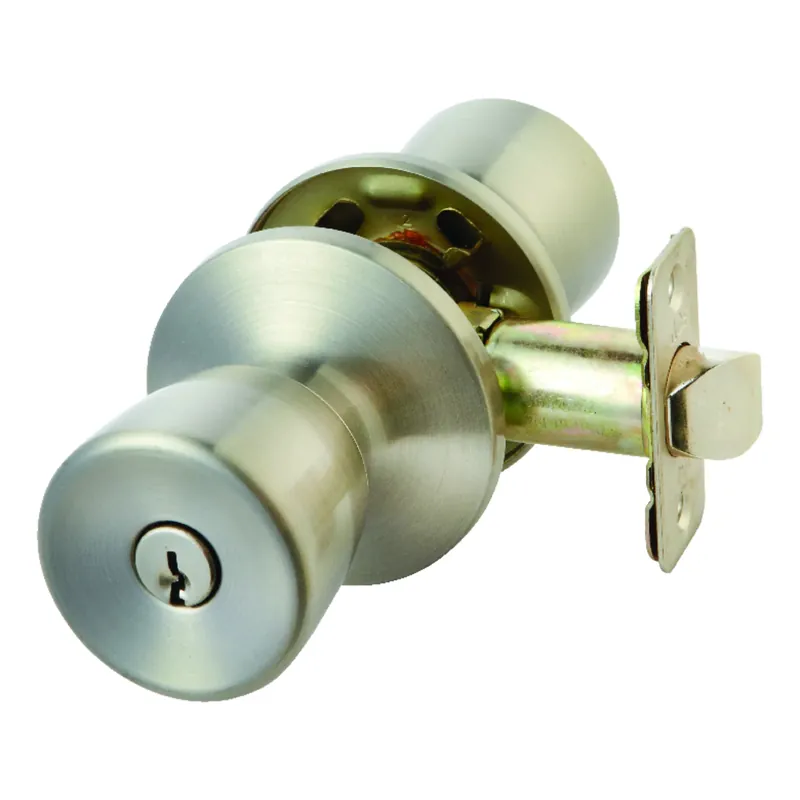 Tulip Satin Stainless Steel Entry Lockset 1-3/4 In. Ansi/bhma Grade 3