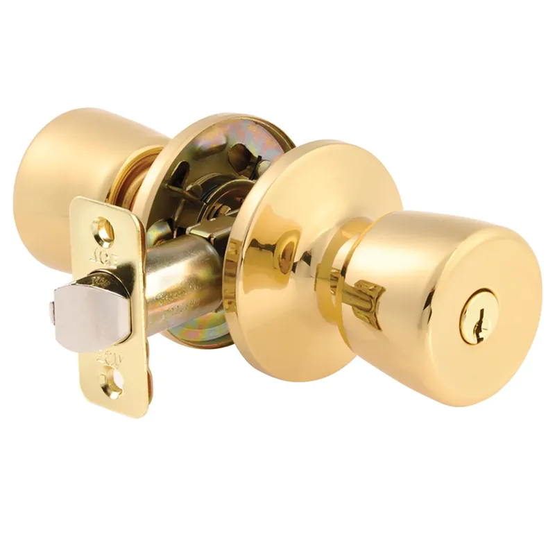 Tulip Polished Brass Entry Lockset Ansi Grade 3 1-3/4 In. Right Or Left Handed