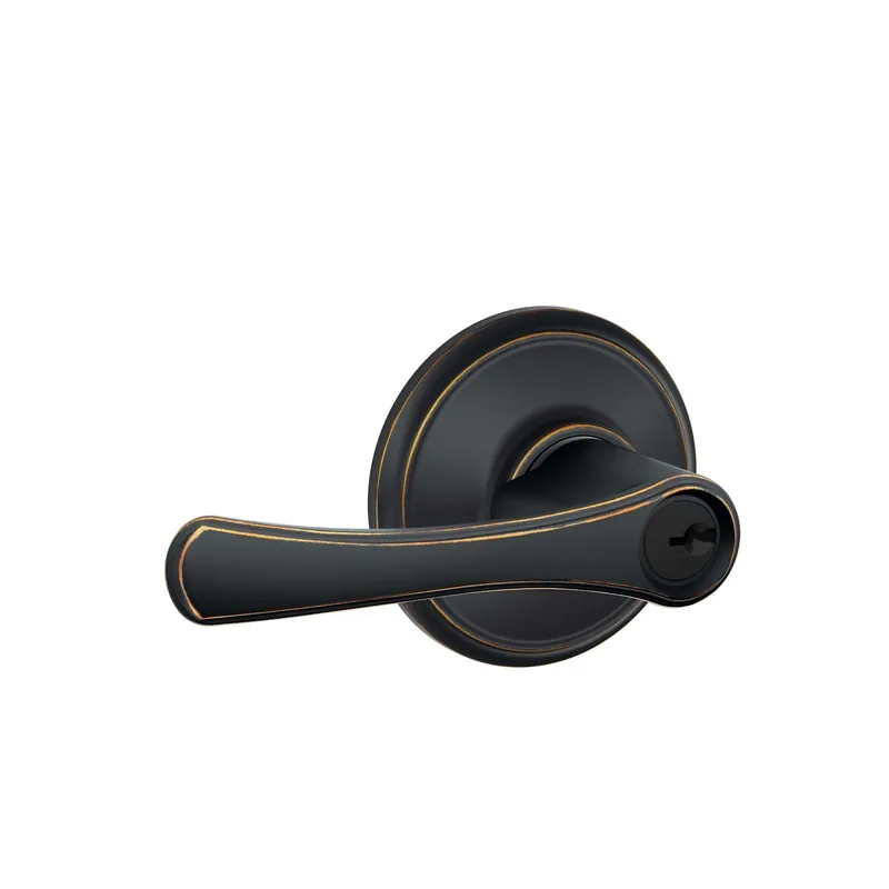 Avila Aged Bronze Entry Lever 1-3/4 In. Grade 2 Security