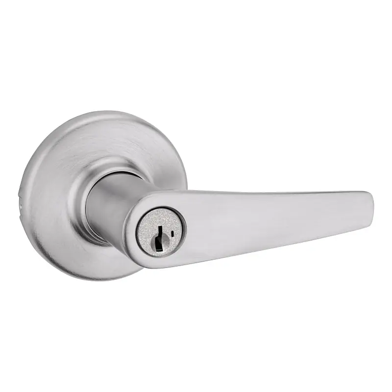 Maximum Security Delta Entry Lever Lockset, Satin Chrome