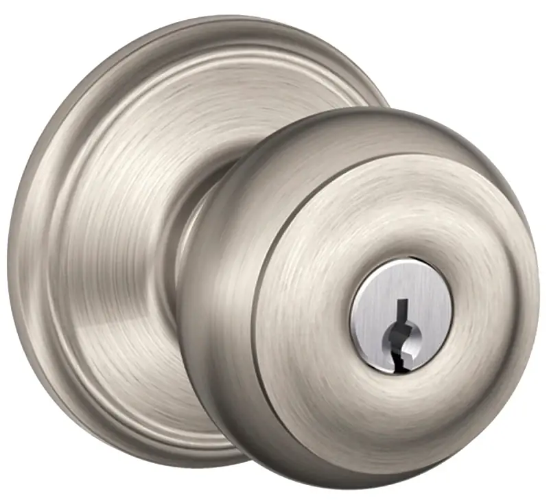 Satin Nickel Georgian Design, Entry Lockset