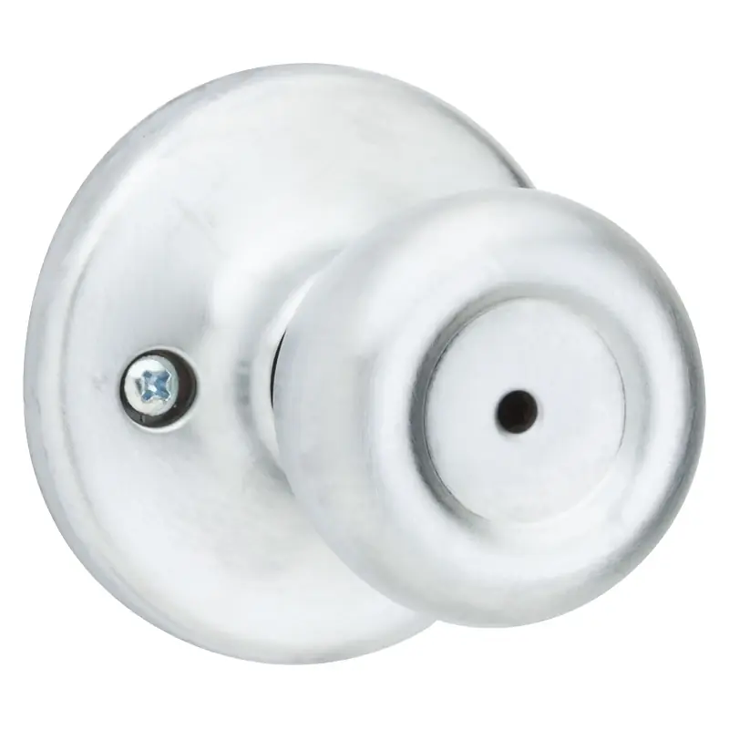 Security Mobile Home Privacy Lockset, Satin Chrome
