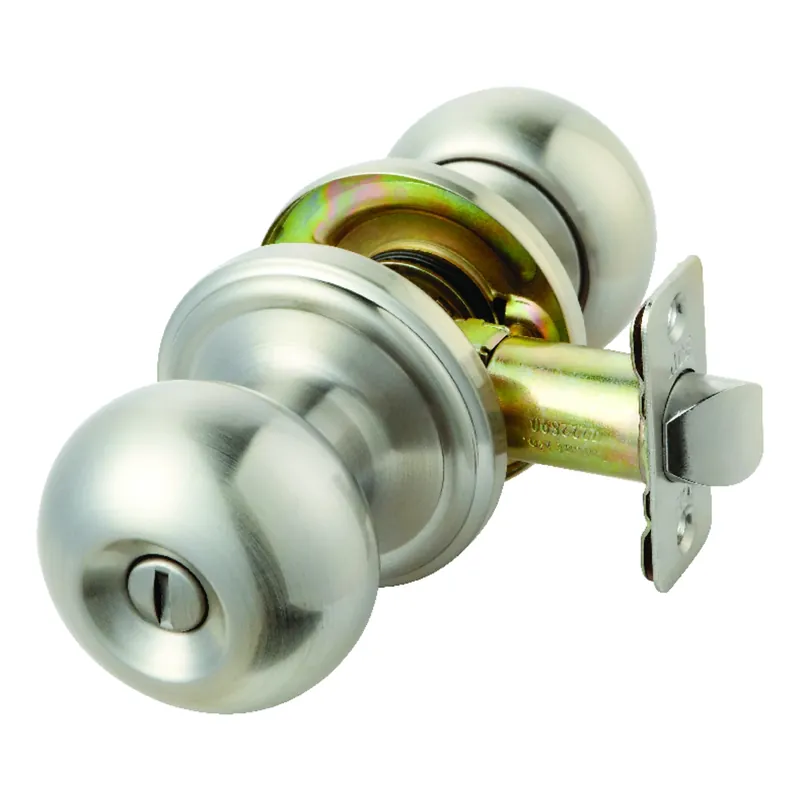 Colonial Satin Nickel Privacy Lockset 1-3/4 In. Ansi/bhma Grade 3