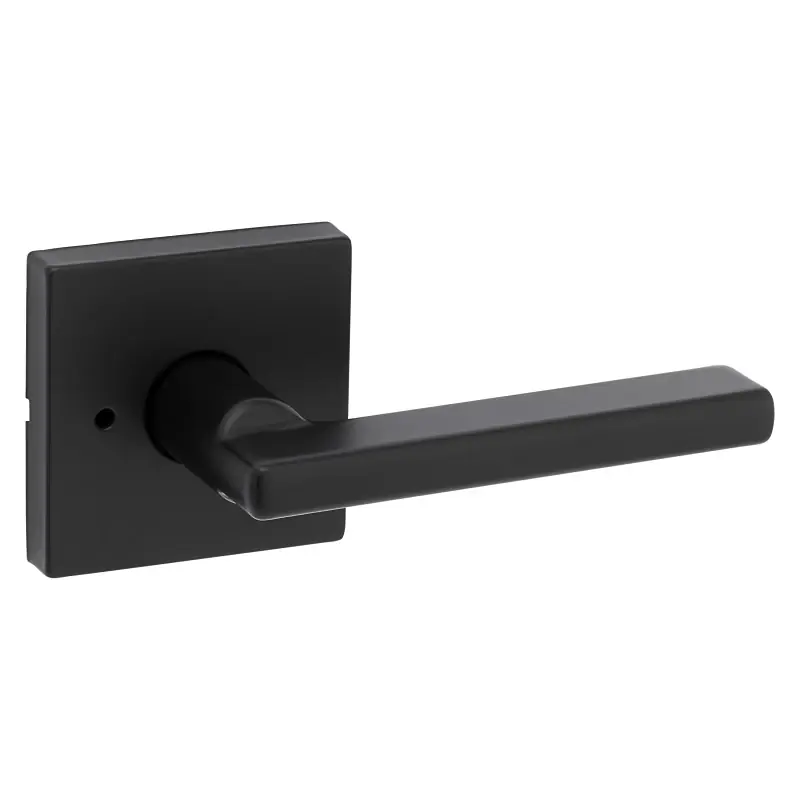 Kwikset Halifax Matte Black Privacy Lever
