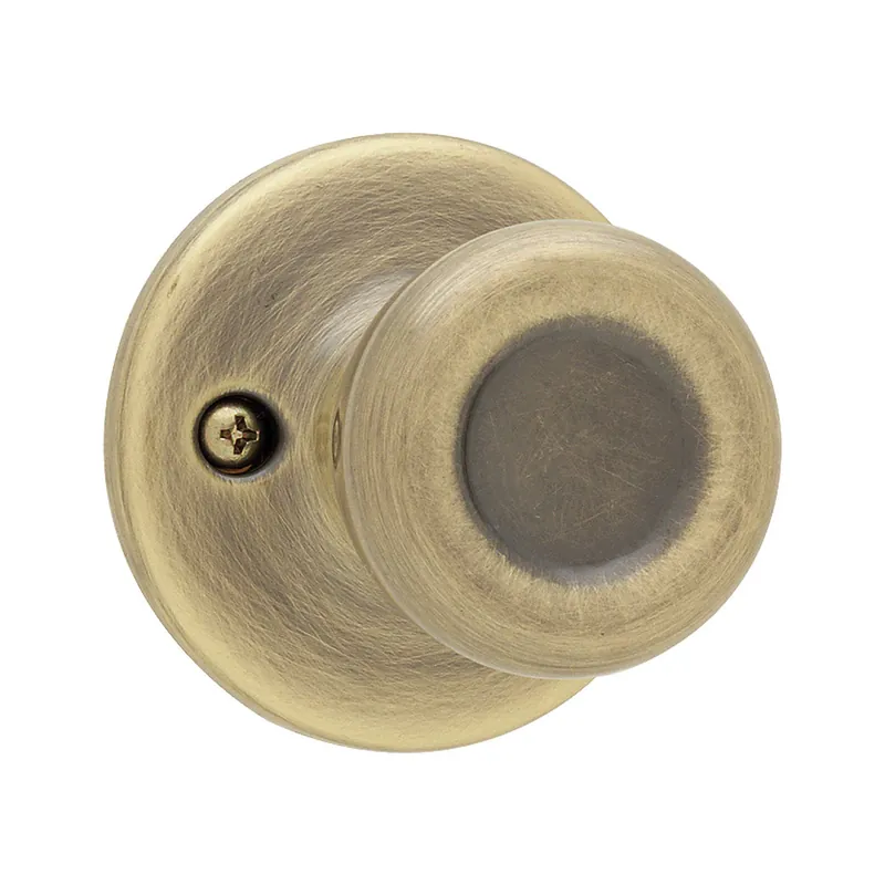 Security Antique Brass Tylo Dummy Knob