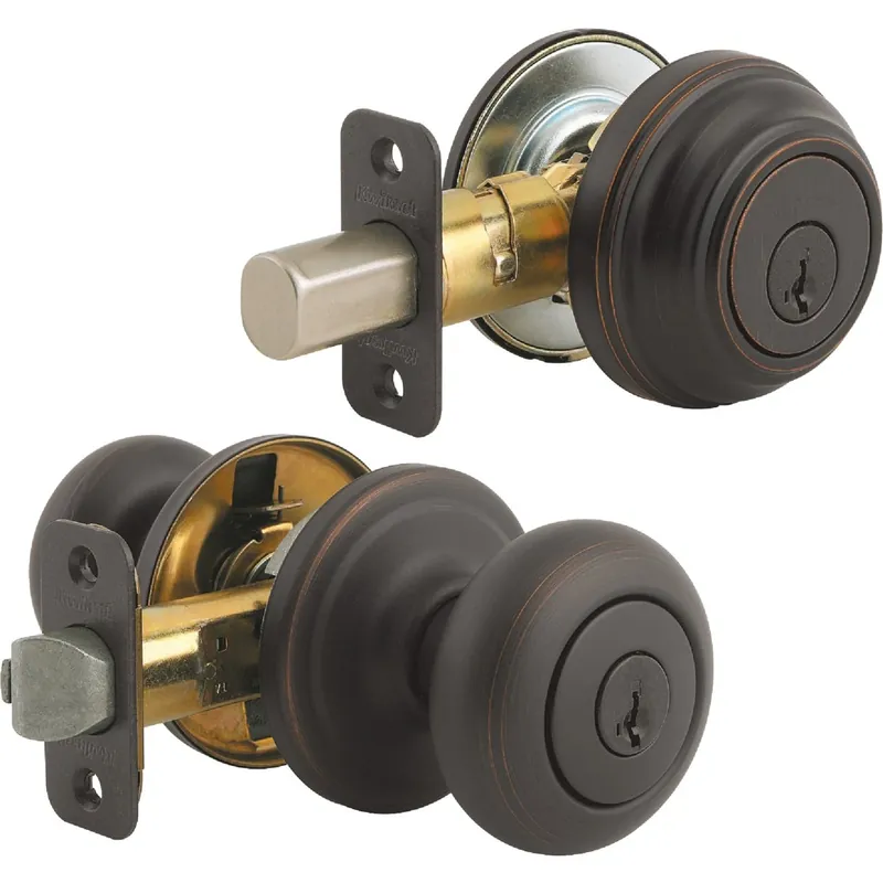 Venetian Bronze Deadbolt And Door Knob Combo Pack 991j 11p Smt Cp K4