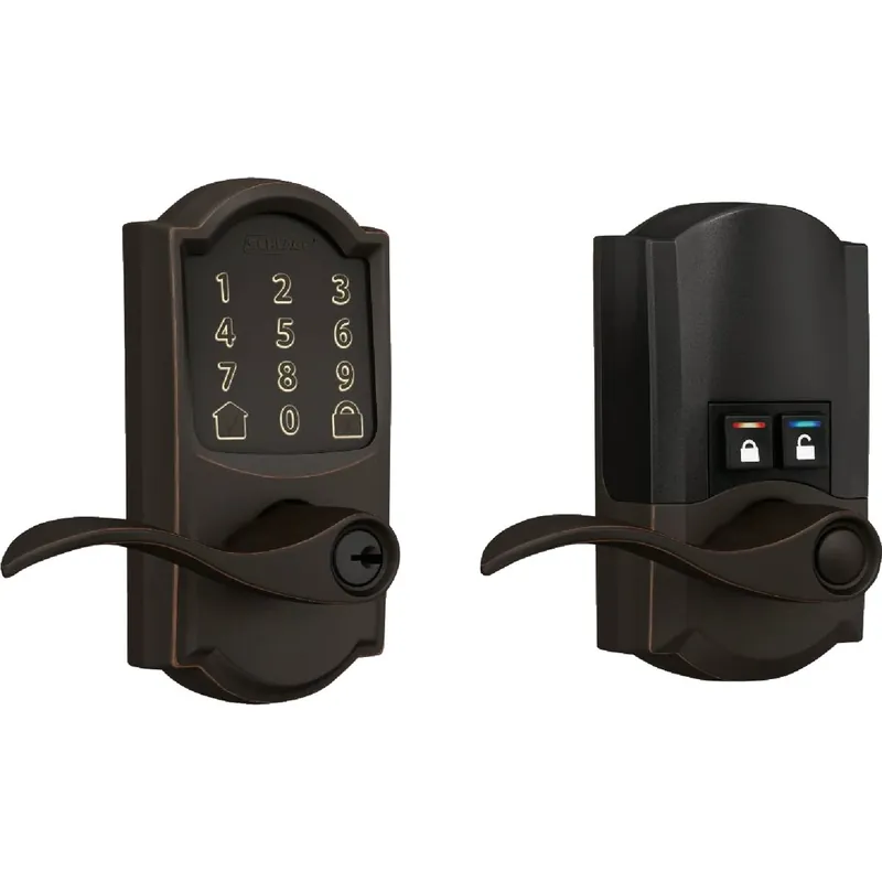 Schlage Encode Aged Bronze Metal Wi-Fi Deadbolt With Accent Lever