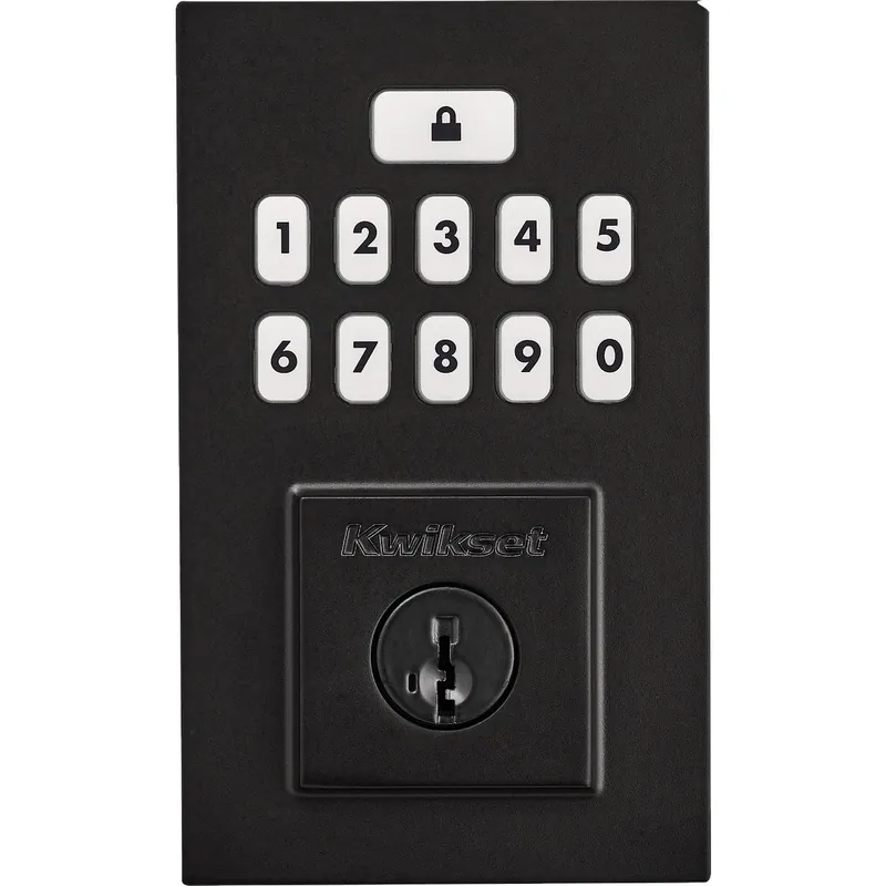 Signature Series Smartcode Matte Black Electronic Deadbolt 9260 Cnt 514 Smt Cp