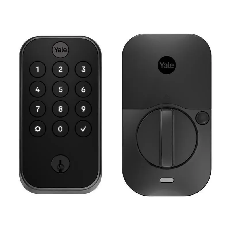 Yale Assure Smart Wi‑Fi Keypad Lock – Black Suede, Grade 2, 10‑3/8″ Backset