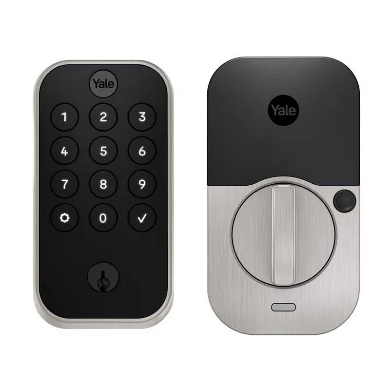 Yale Assure Smart Door Lock – Wi‑Fi Keypad, Satin Nickel, Grade‑2 Security, KW15 Keyway