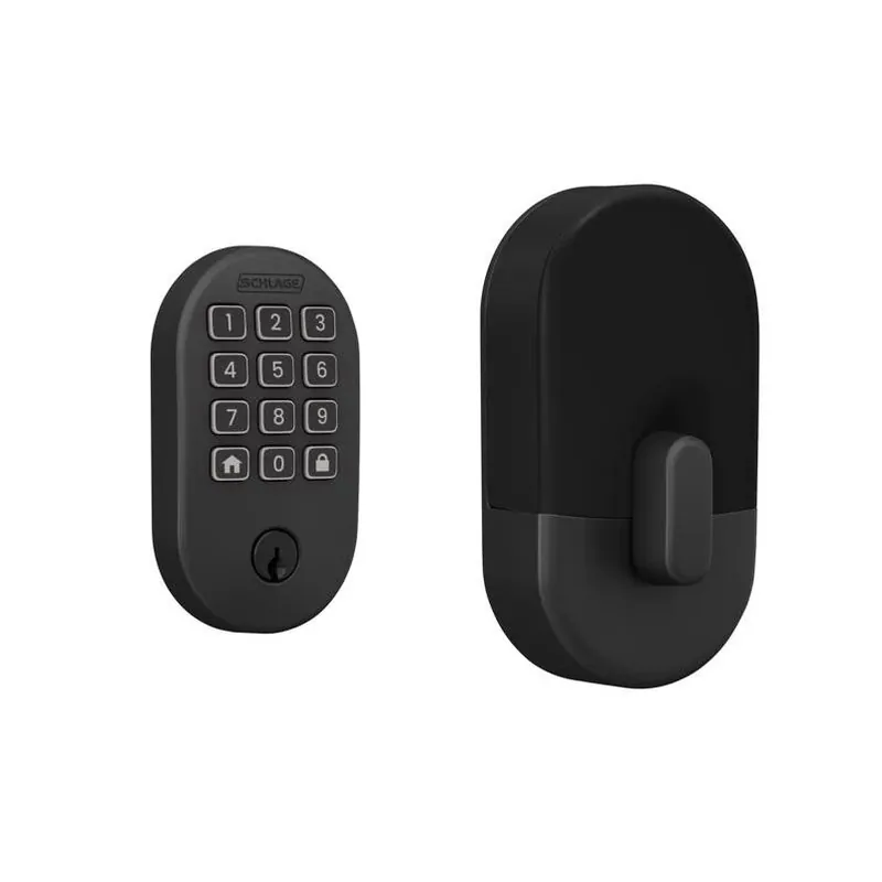 Schlage Arrive Matte Black Wi‑Fi Smart Deadbolt – Keyless Home Security