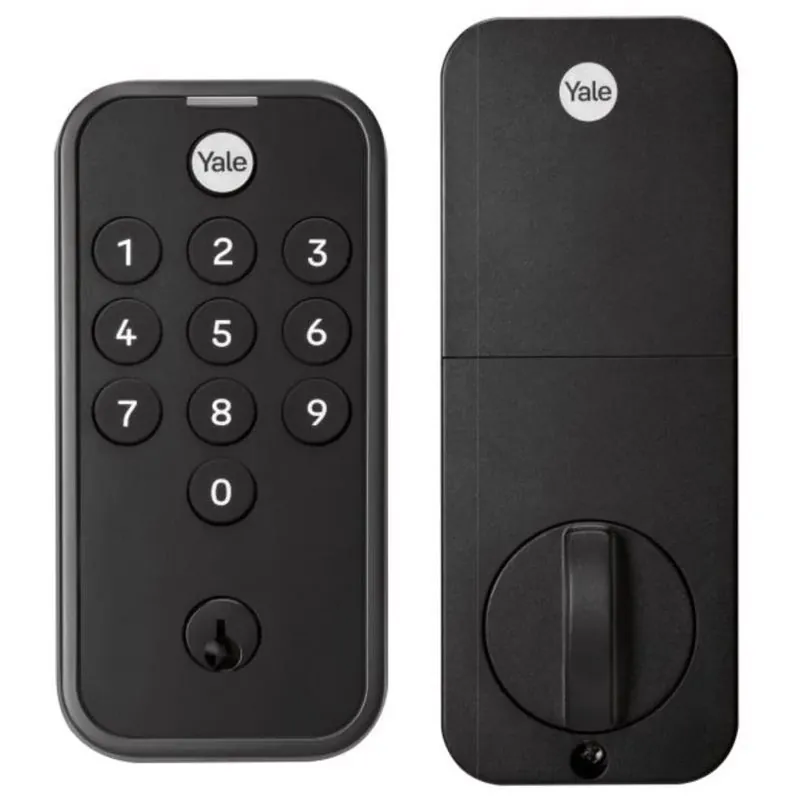 Yale Code Matte Black Electronic Deadbolt – Smart Metal Security