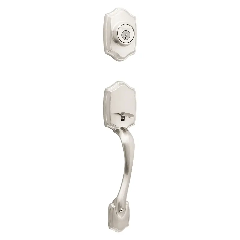 Belleview Entry Handleset, With SmartKey, Satin Nickel