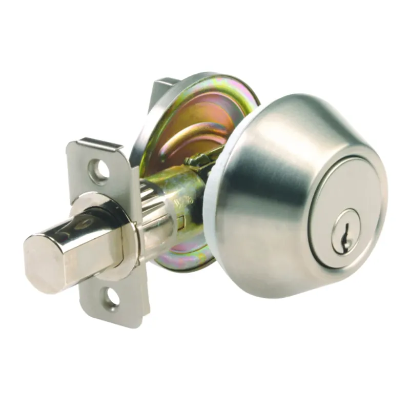 Mobile Home Brushed Chrome Stainless Steel Single Cylinder Deadbolt Model 3889