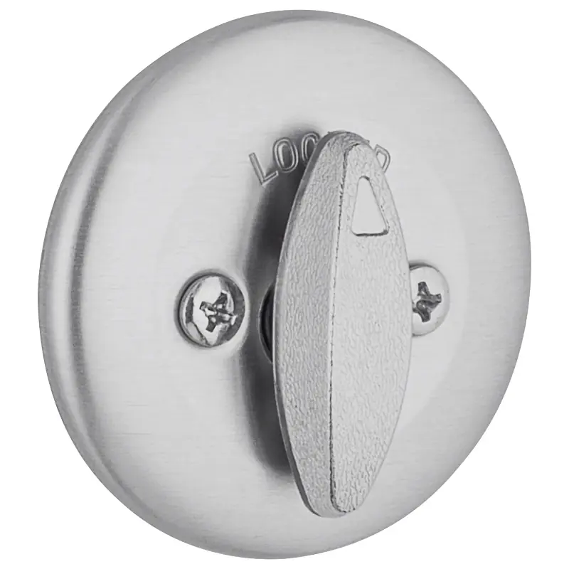 Kwikset SmartKey Security Satin Chrome Metal Single Cylinder Deadbolt