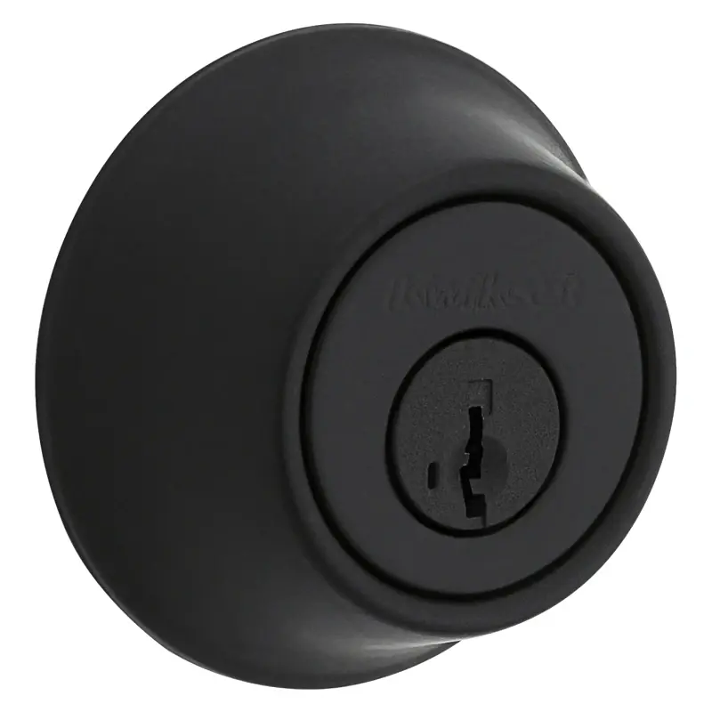 Single Cylinder Security Deadbolt Lock, Matte Black