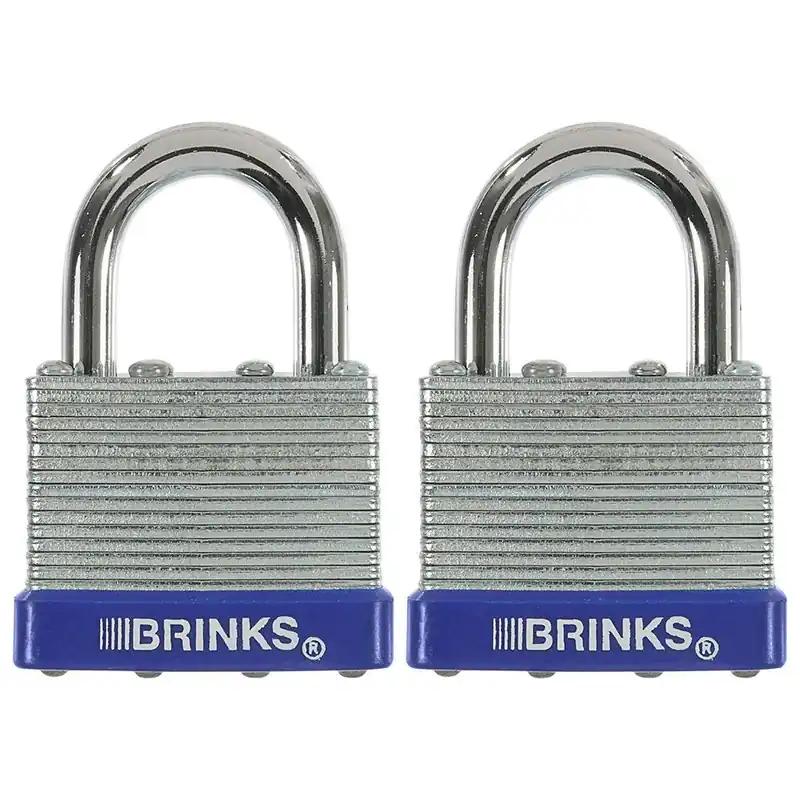 1-9/16 In. (40 Mm) Padlock Laminated Steel (2-Pack)