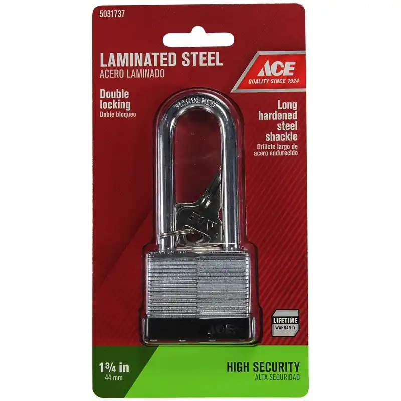 Ace 1-3/8 In. H X 1-3/4 In. W X 1-1/16 In. L Steel Double Locking Padlock 1 Pk