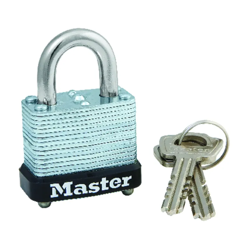 Master Lock 1-1/16 In. H X 1-1/8 In. W Laminated Steel Warded Locking Exterior Padlock