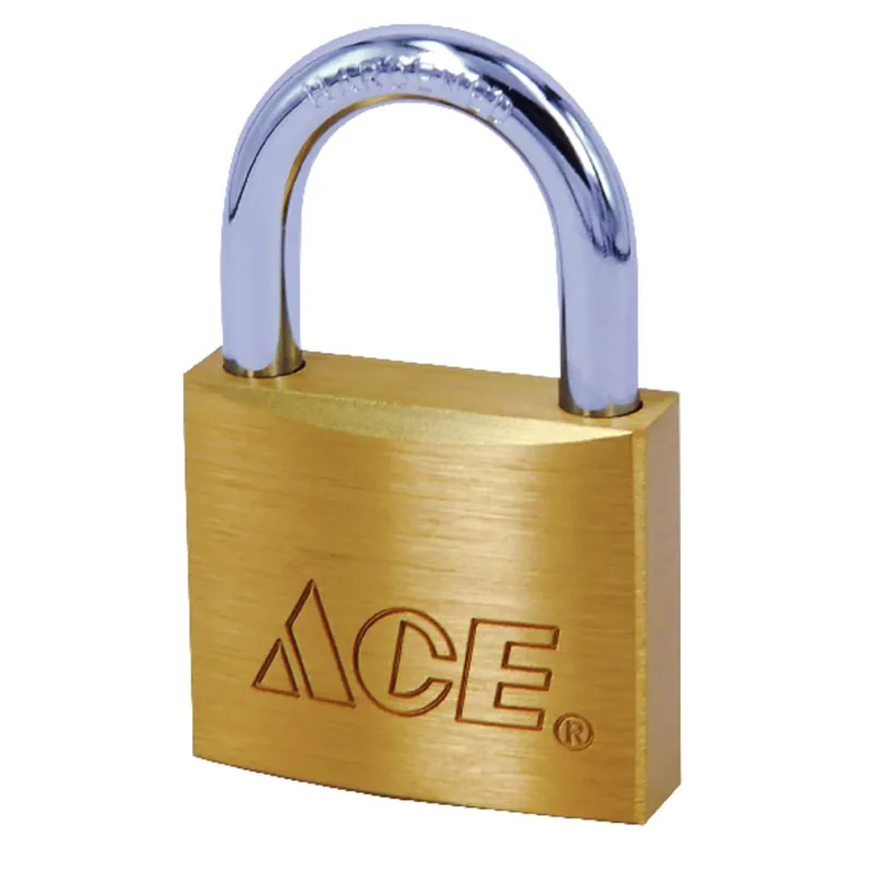 Ace 1-1/16 In. H X 1-1/8 In. W X 7/16 In. L Brass Double Locking Padlock 1 Pk