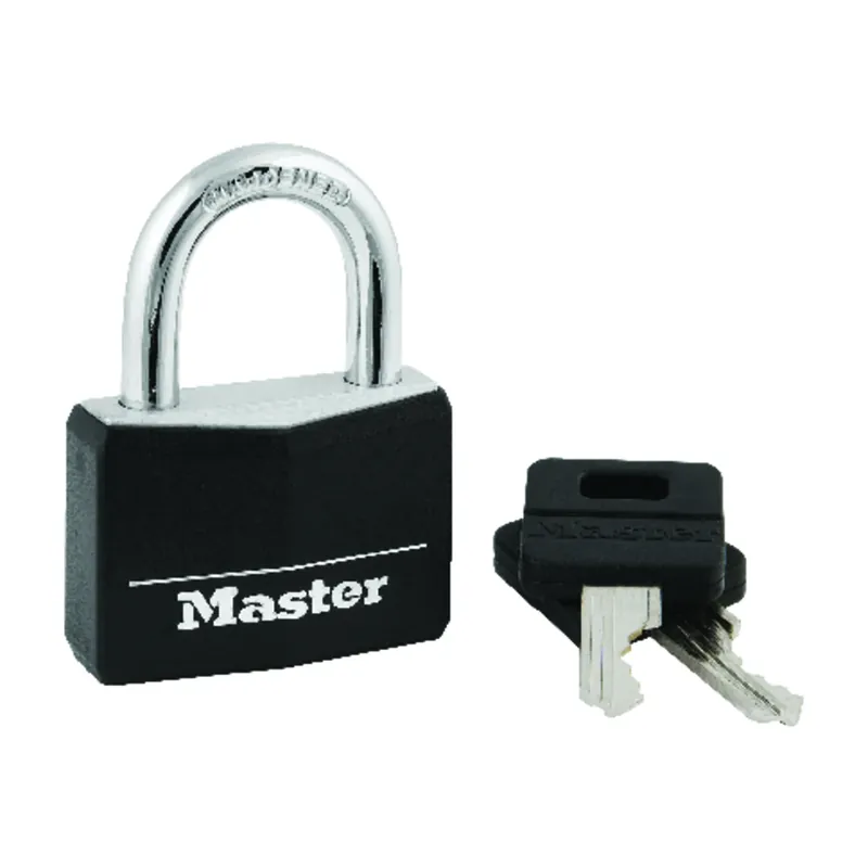 Master Lock 1-5/16 In. H X 1/2 In. W X 1-9/16 In. L Vinyl Covered Double Locking Covered Padlock