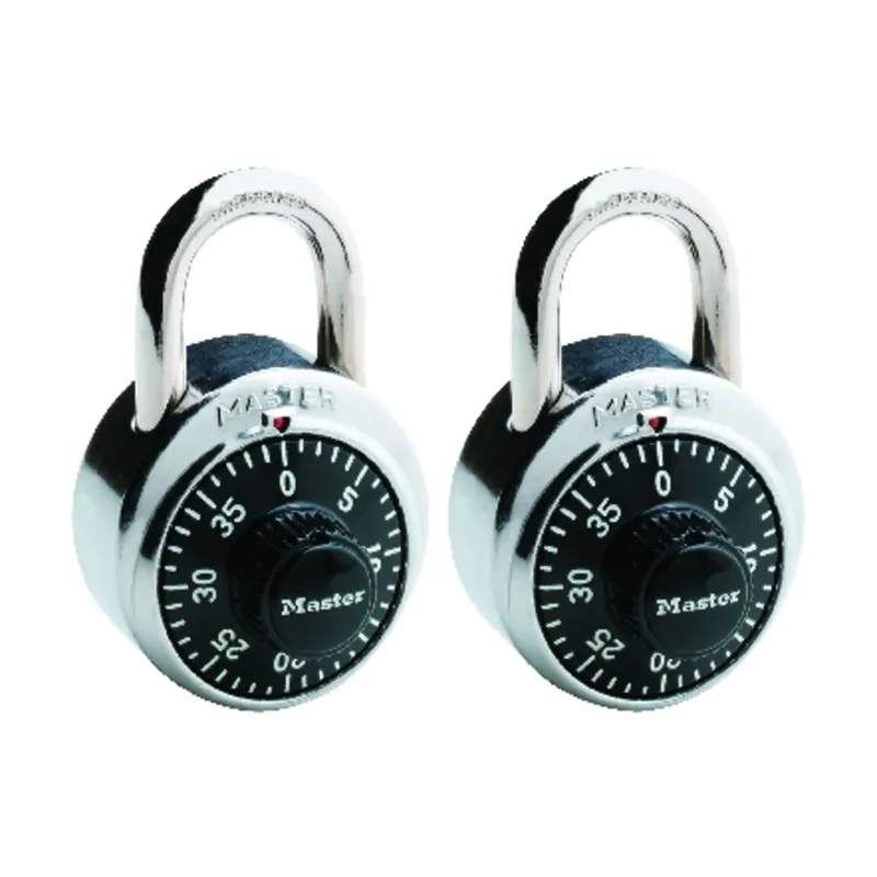 Master Lock 2 In. H X 7/8 In. W X 1-7/8 In. L Steel Anti-Shim Technology Combination Padlock