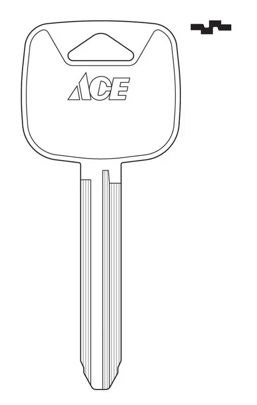 Automotive Key Blank Double Sided Ez Tr47 For Toyota Vehicles