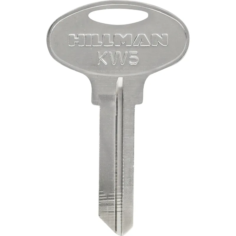 HILLMAN Traditional Key House/Office Key Blank 66 Single For Kwikset Locks Silver