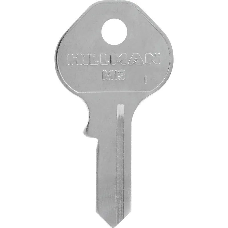 HILLMAN M-1P Padlock Key Blank M13 Single Silver