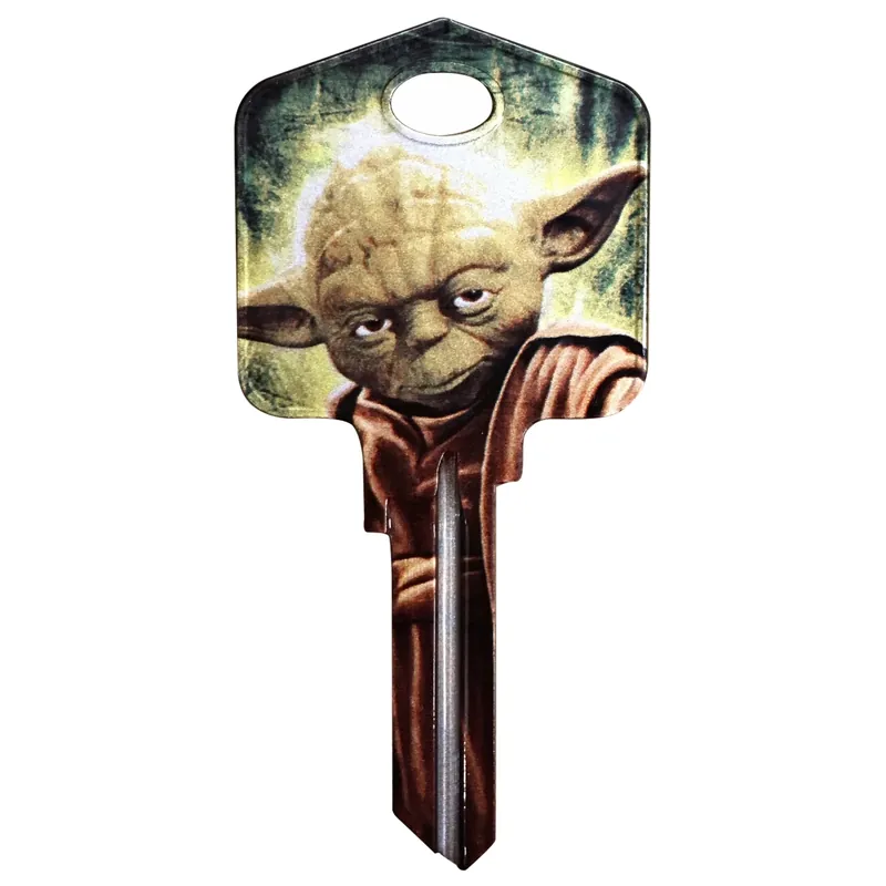 HILLMAN Star Wars Yoda House/Padlock Universal Key Blank Single