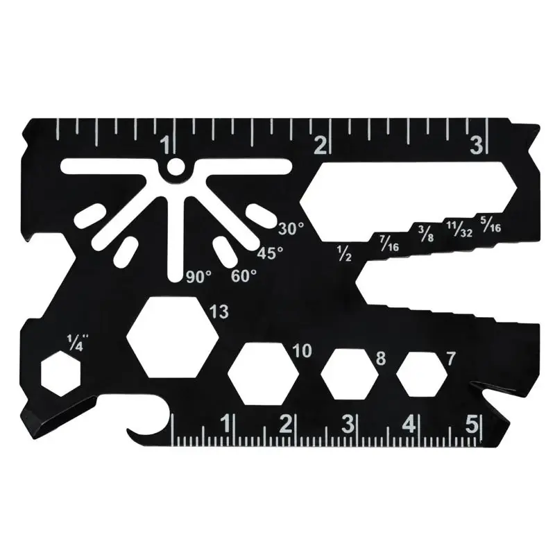 Hillman Stainless Steel Black Wallet Multi Key Tool - Model 9983533