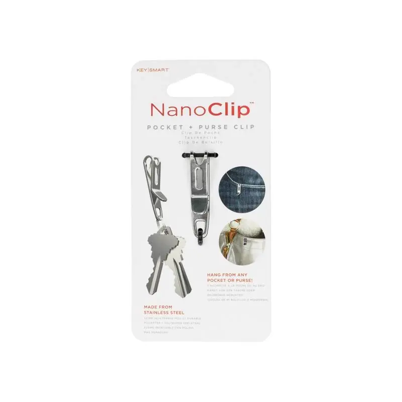 Nano Clip Stainless Steel Pocket/purse Clip Keychain - Model Ks801-ss