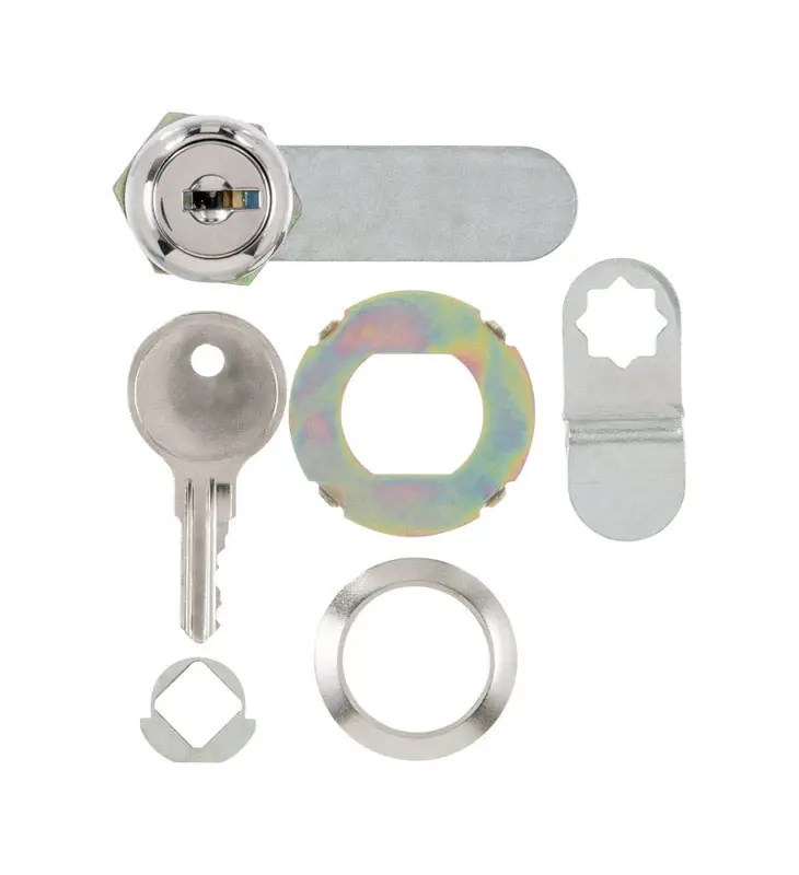 Chrome Silver Brass Cam Lock For Cabinets, Mailboxes, Doors, And More