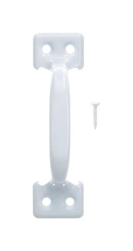 Ace 4 In. L White White Steel Universal Sash Lift Handle 1 Pk
