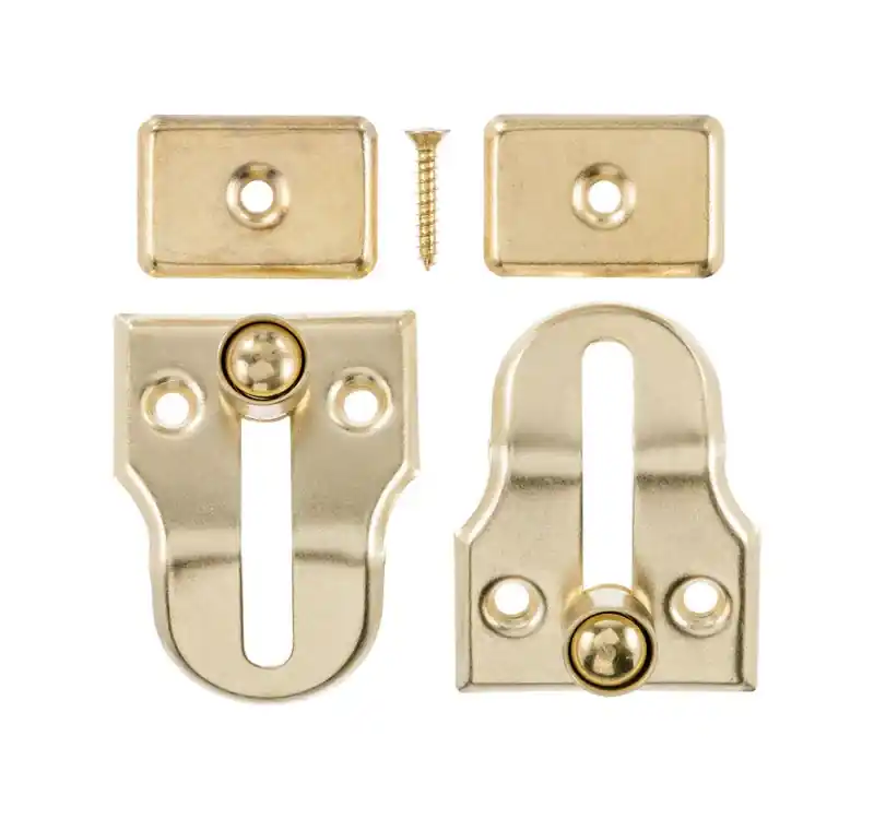 Ace Metallic Brass Window Lock 2 Pk