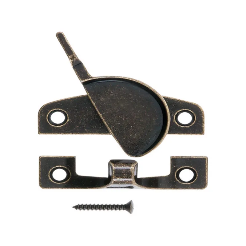 Ace Antique Brass Brass Narrow Sash Lock 1 Pk