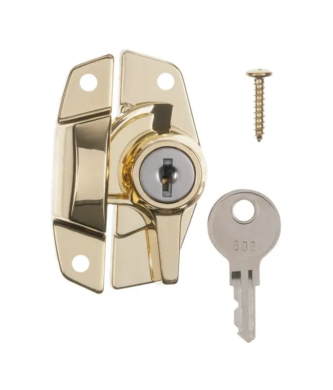 Ace Brass Keyed Sash Lock 1 Pk