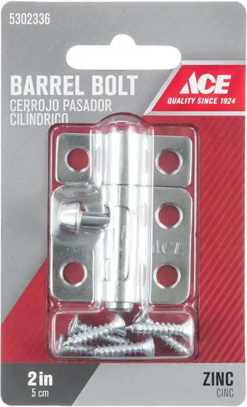 Ace 0.62 In. L Zinc Barrel Bolt 1 Pk