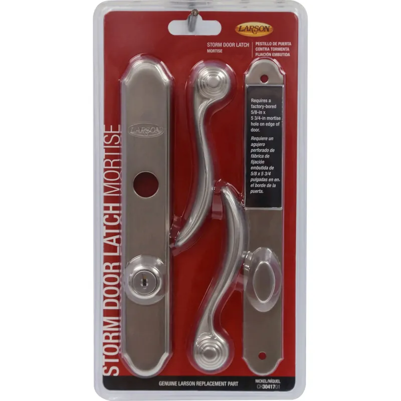 Larson Brush Nickel Silver Zinc Mortise Latch 1 Pk