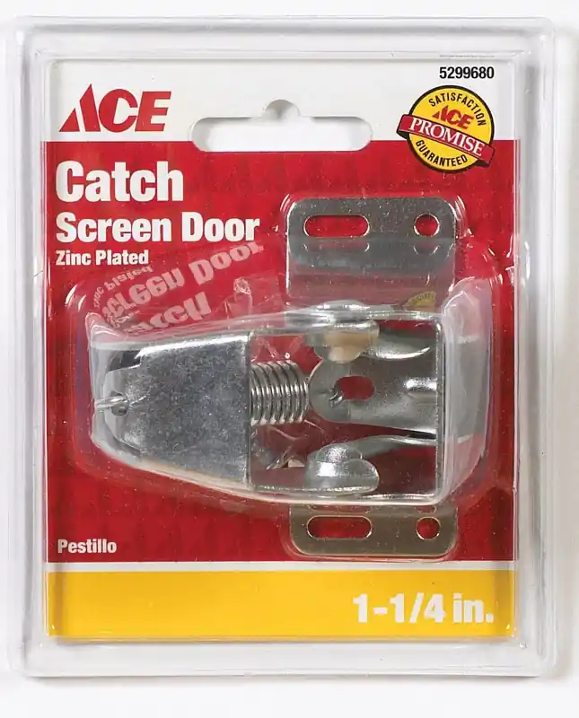 Ace Zinc Plated Steel Screen Storm Door Catch 1 Pk