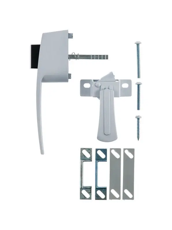 Ace White White Steel Push Button Latch 1 Pk