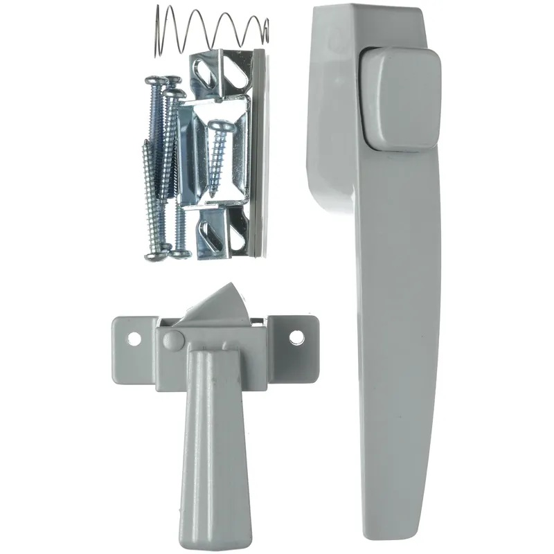 Ace Aluminum Silver Steel Push Button Latch 1 Pk