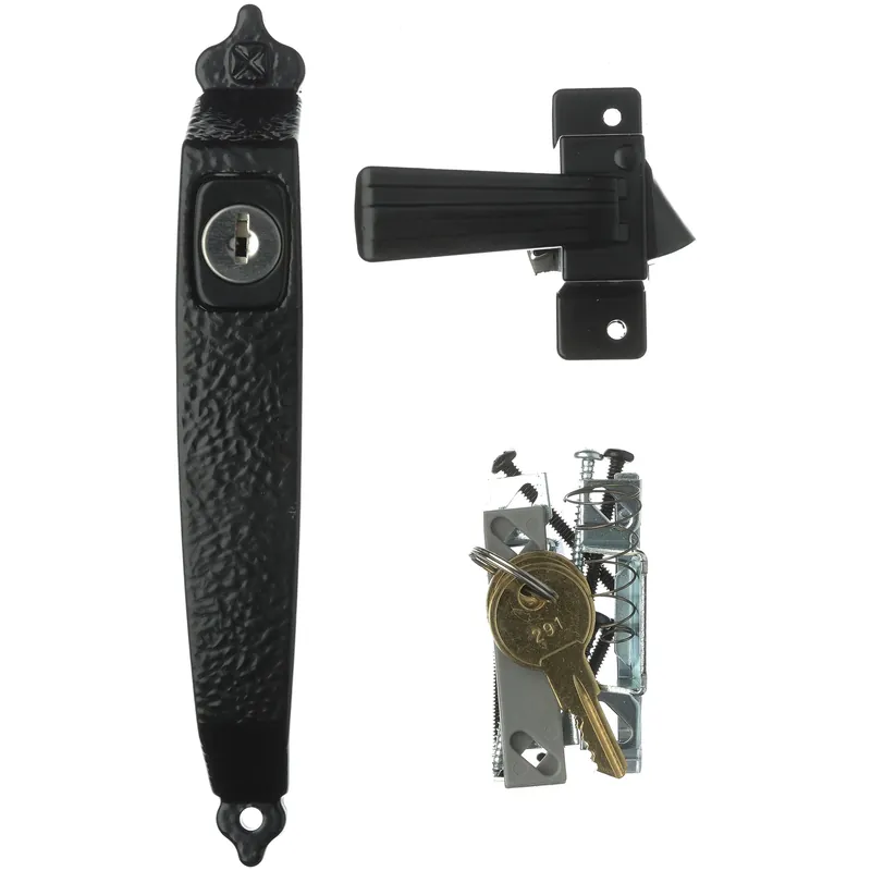 Ace Black Black Steel Push Button Latch 1 Pk