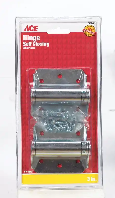 Ace 3 In. L Zinc-Plated Zinc Screen/Storm Self Closing Hinge 2 Pk