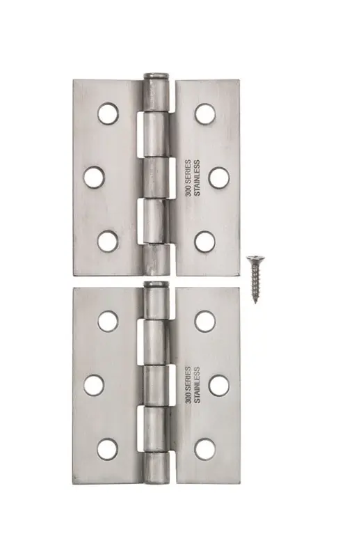 Ace 2-1/2 In. L Stainless Steel Stainless Steel Screen Door Hinge 2 Pk