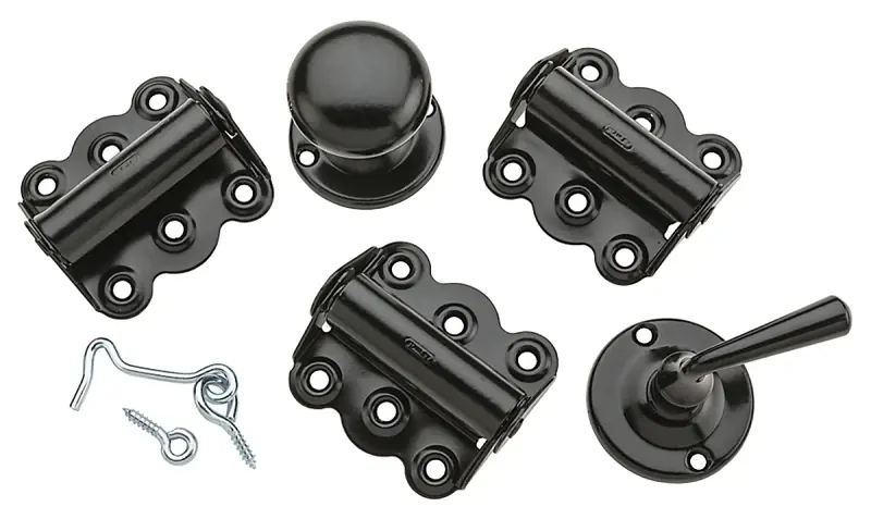 National Hardware Black Steel Screen/Storm Door Hardware Set 1 Pk