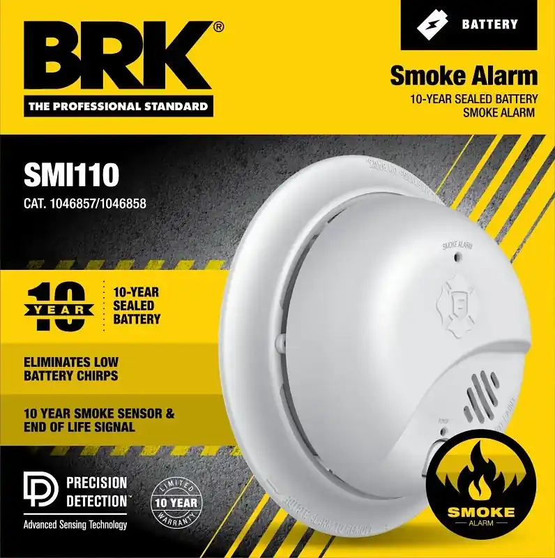 10-Year Ionization Smoke Alarm, Sealed Battery