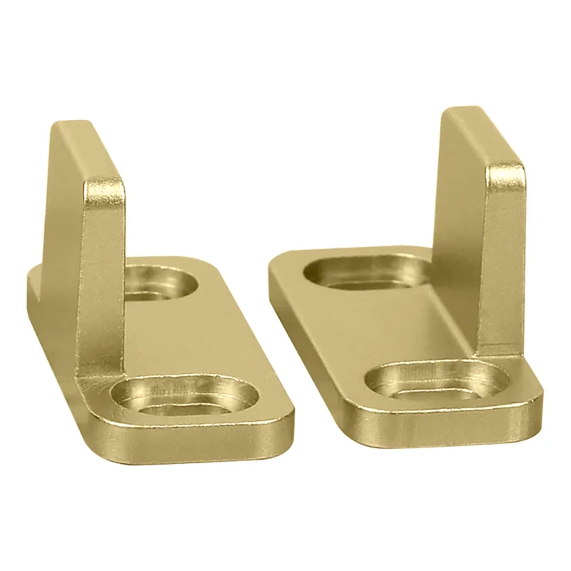 Sliding Door Double Floor Guide, Brushed Gold