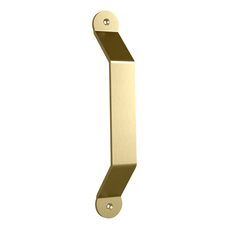 Charleston Sliding Door Pull, Rustic, Matte Black, 10 In.