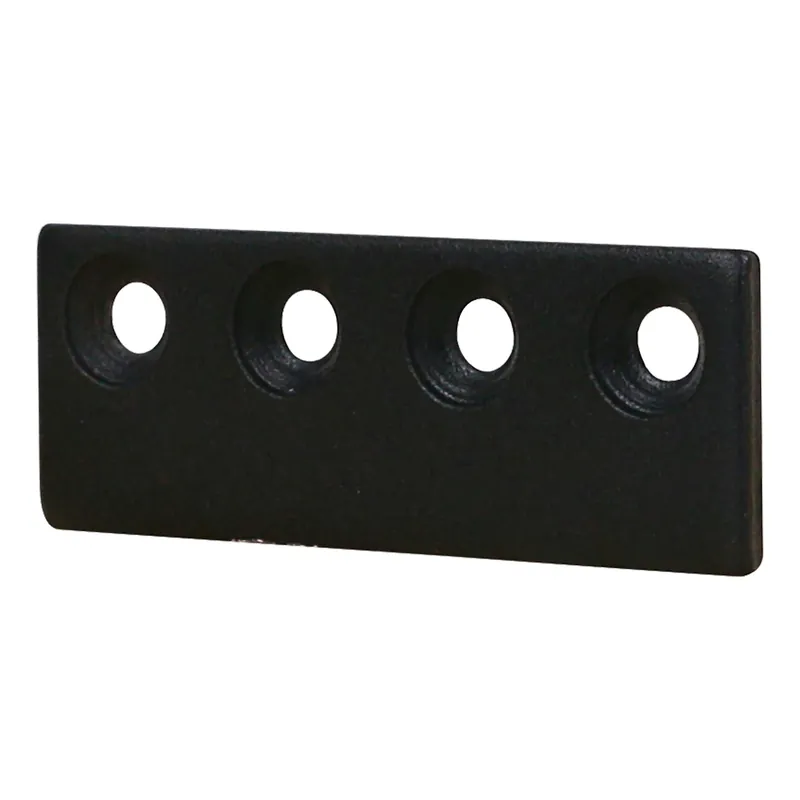 National Hardware 5/8 In. D X 3-1/8 In. L Matte Black Steel Sliding Door Hardware Connecting Adapter